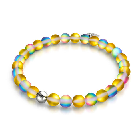 Limonade | Argent | Bracelet de perles de verre sirène 