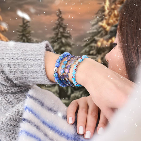Alpine Bloom | Bracelet Millefiori en argent sterling 925