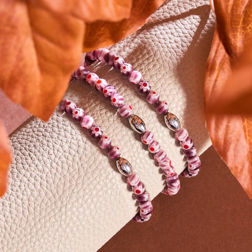 Mûre | Argent sterling 925 | Bracelet Millefiori