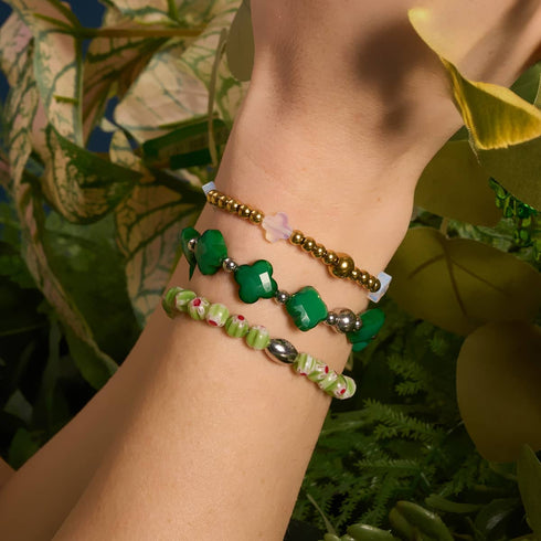 Sauge de Sicile | Argent sterling 925 | Bracelet Millefiori