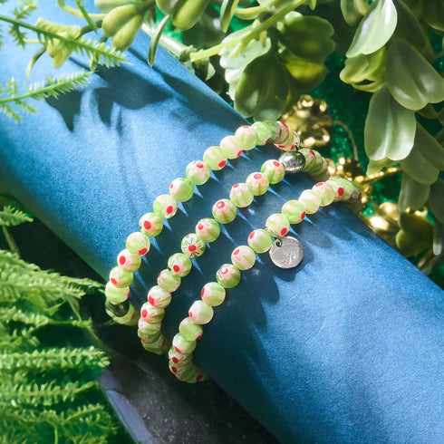 Sauge de Sicile | Argent sterling 925 | Bracelet Millefiori