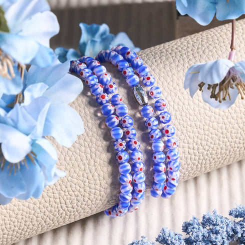 Iris italiens | Argent | Enveloppement Millefiori