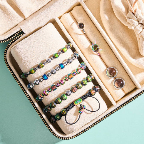 Chromates | Licorne Argent | Bague Pierre d'humeur