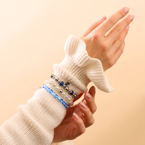 Chromata | Argent | Bracelet avec pierres d'humeur