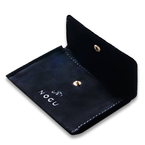 NOGU | Deluxe Black Micro-Suede Travel Clutch