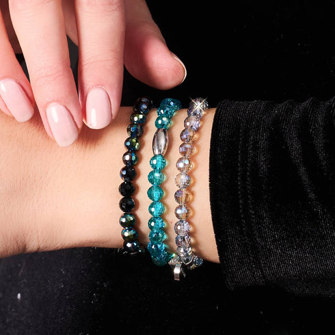 Ardoise | Bracelet prisme à facettes