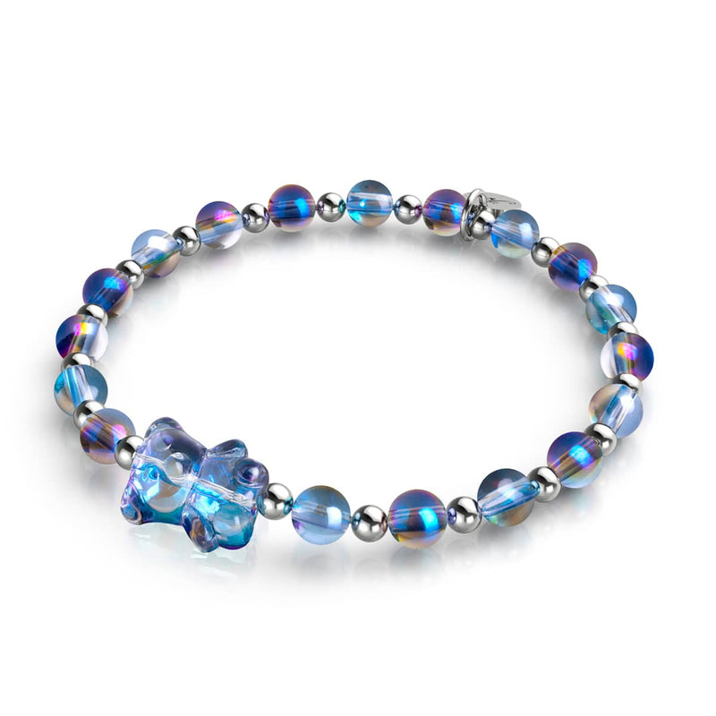Bracelet Licorne Bleu | Argent | Ours scintillant