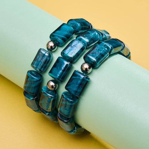 Bracelet en verre de sorcière | Hermione turquoise