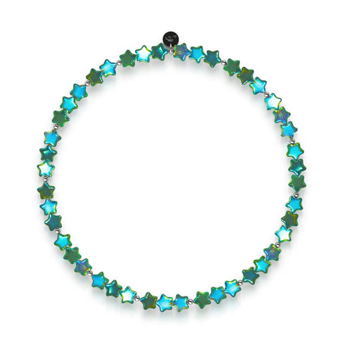 Émeraude boréale | Argent sterling 925 | Enveloppe étoilée