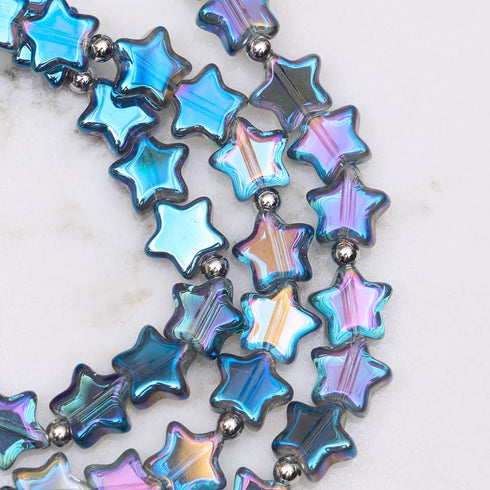 Aurores boréales | Argent sterling 925 | Enveloppe étoilée