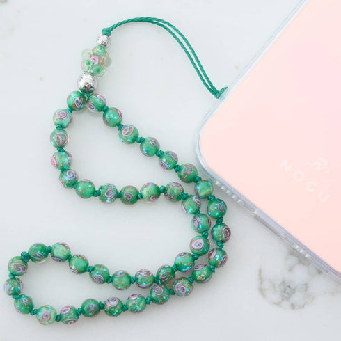 Blue Mistletoe | Firefly Glass | Phone Charm Strap