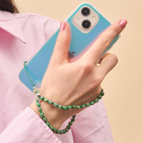 Blue Mistletoe | Firefly Glass | Phone Charm Strap