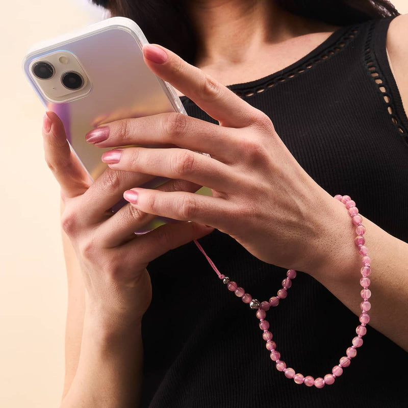 Rose dorée | Opale Dreamscape | Breloque pour téléphone