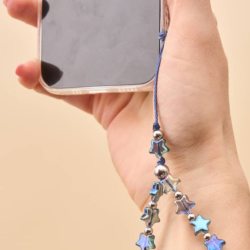 Aurores boréales | Verre étoilé | Breloque pour téléphone
