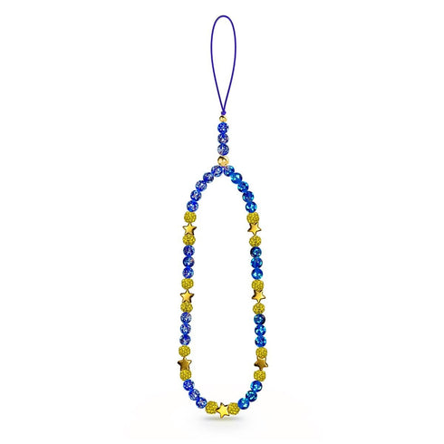 Étoiles saphir | Verre Firefly | Bracelet porte-bonheur pour téléphone