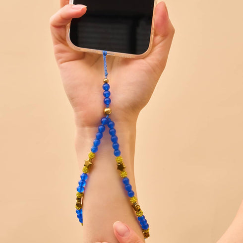 Nuit étoilée | Bleu x Or | Breloque pour téléphone
