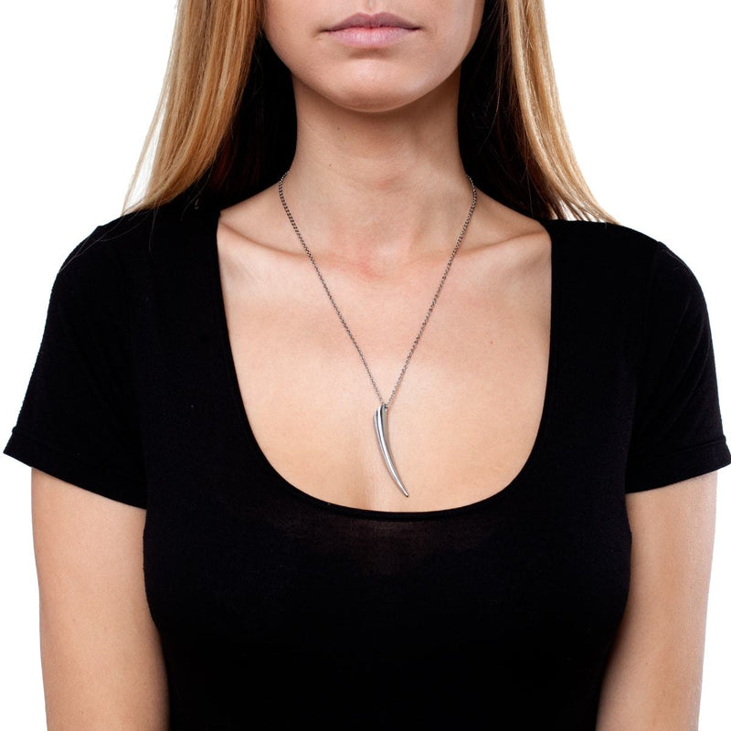 Allora | Argent | Collier à breloques Cornicello