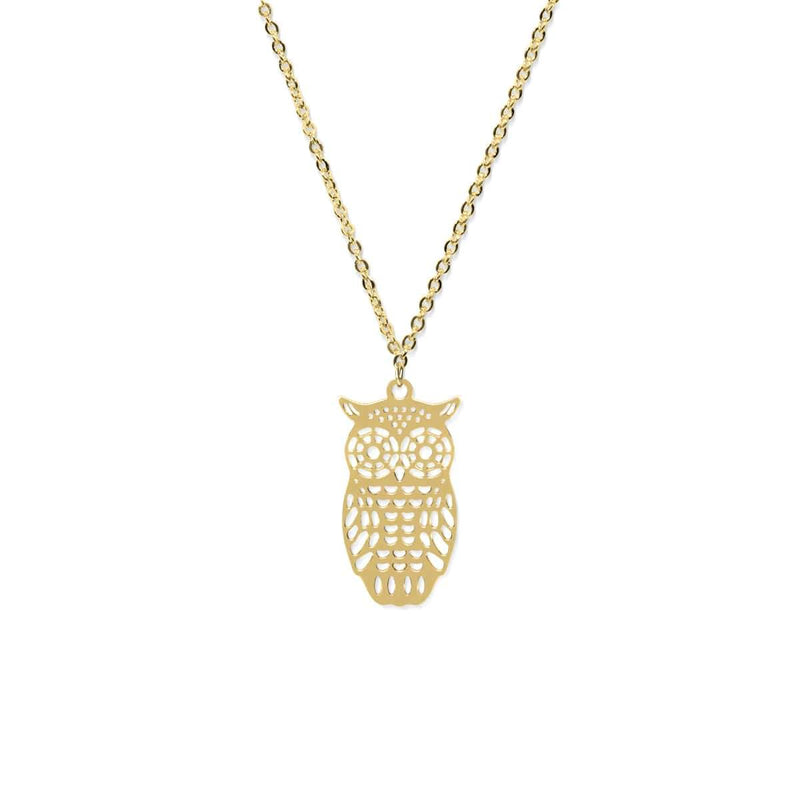 Owl | 18k Gold | Charm Necklace
