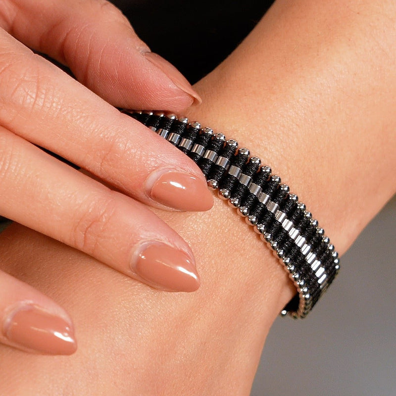 Bracelet Amici noir | argent