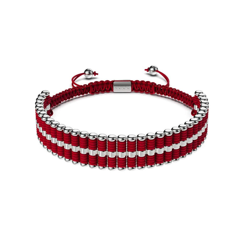 Rouge | Argent | Bracelet Amici