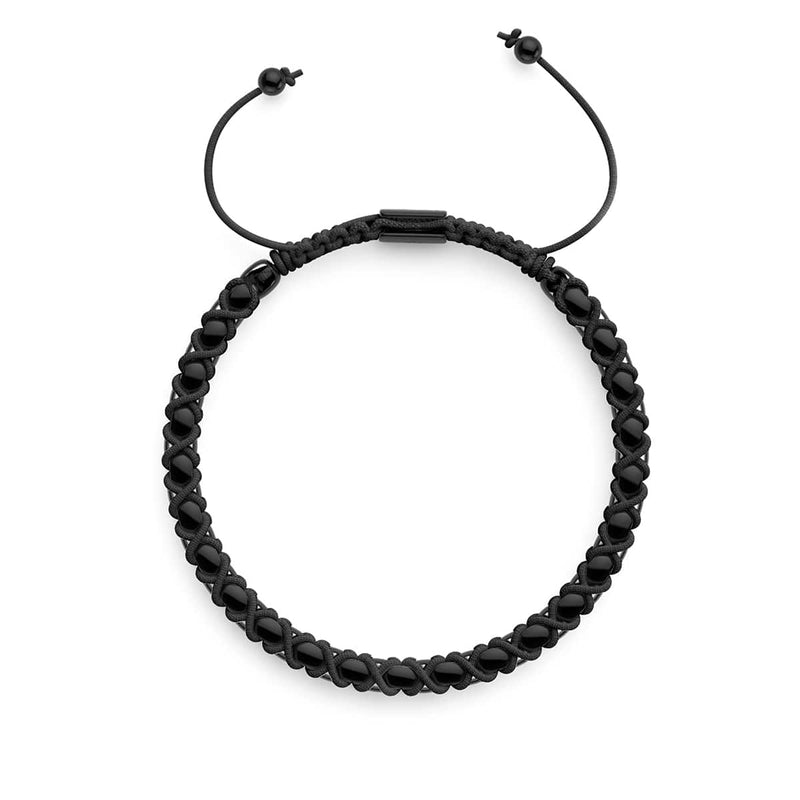 Noir x Gunmetal | Bracelet Maillons Catena