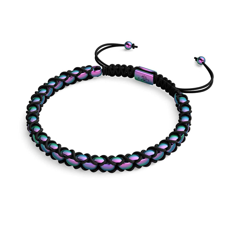 Noir x Argent Licorne | Bracelet Maillons Catena