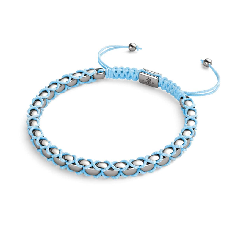 Bleu ciel x Argent | Bracelet Maillons Catena