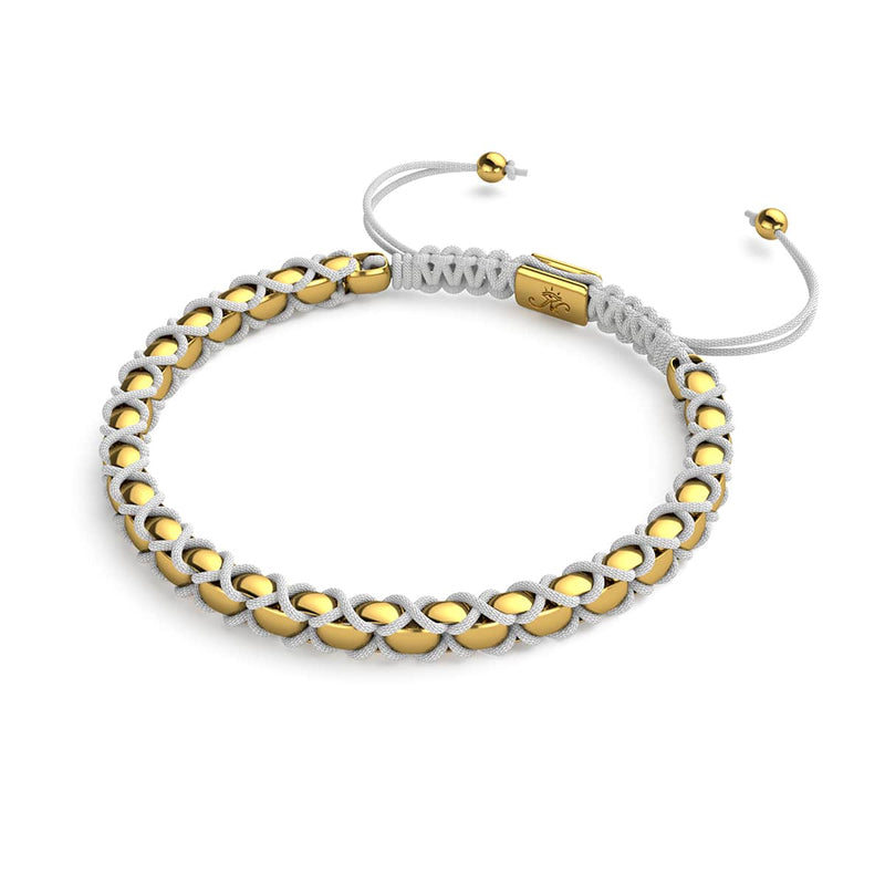 Blanc x Or | Bracelet Maillons Catena
