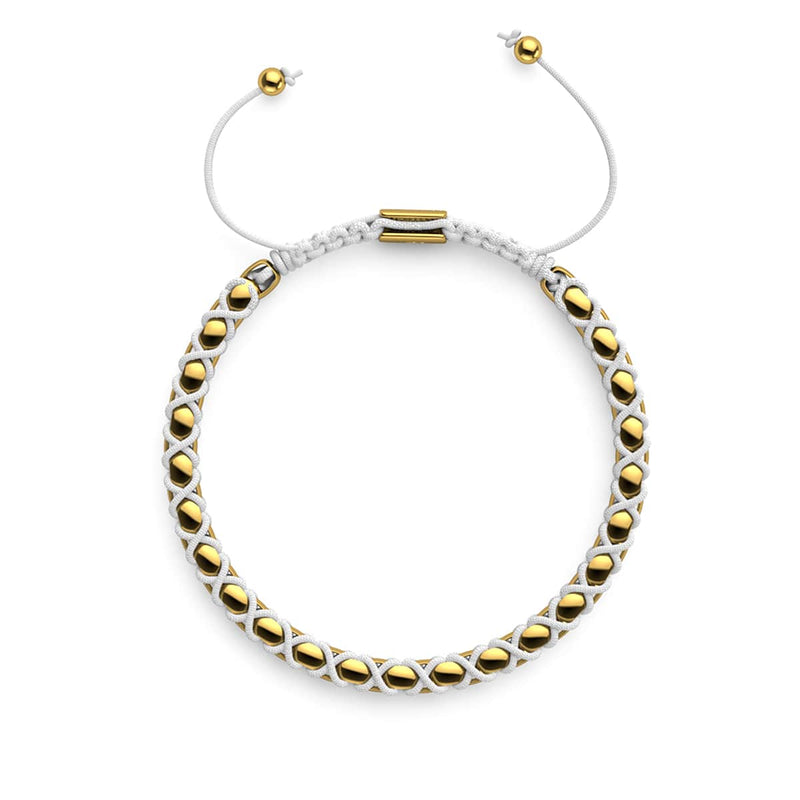 Blanc x Or | Bracelet Maillons Catena
