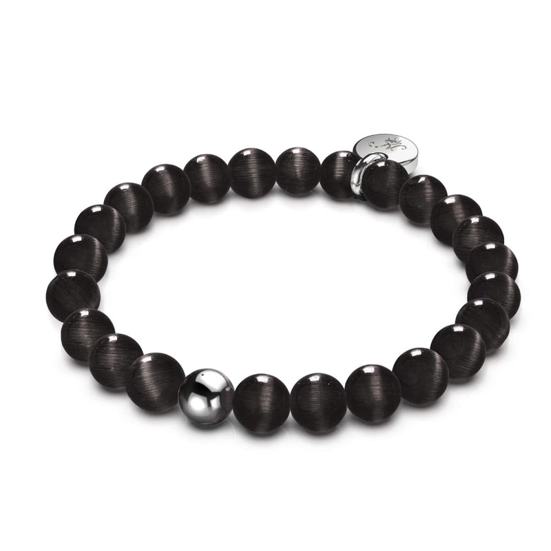 Martre noire | Argent sterling .925 | Bracelet en verre du Cheshire