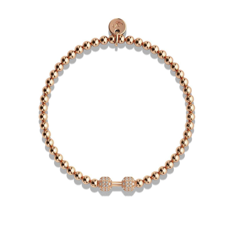 Pompe | Or rose 18 carats | Bracelet de remise en forme en cristal