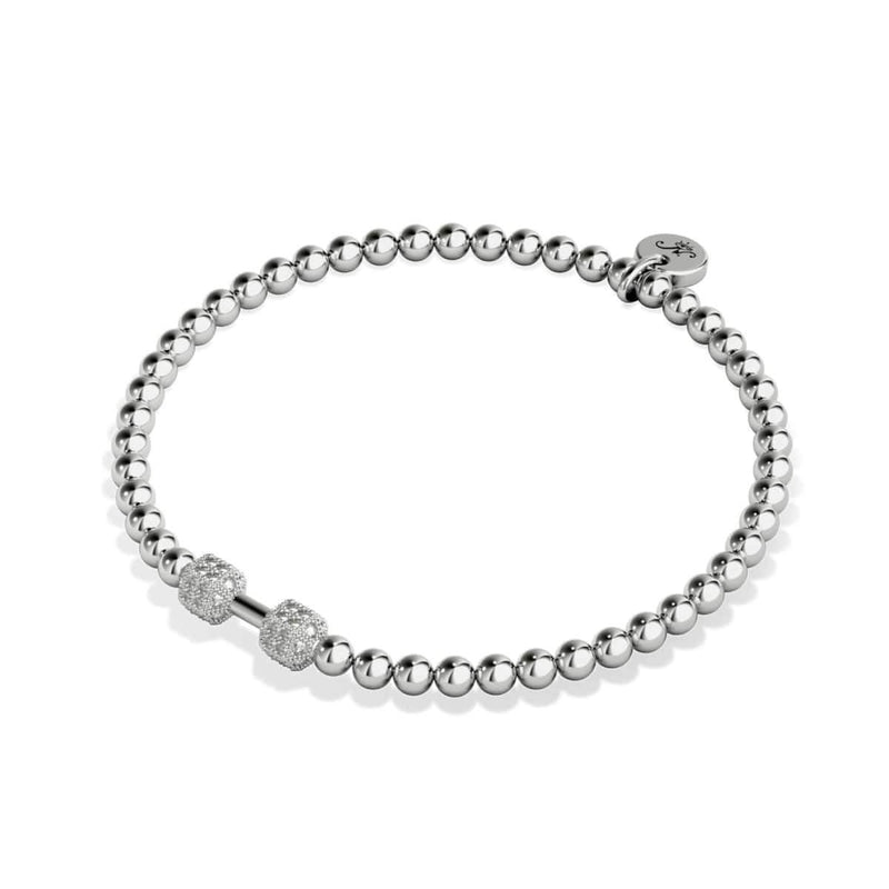 Pump | Silver | Crystal Fitness Bracelet