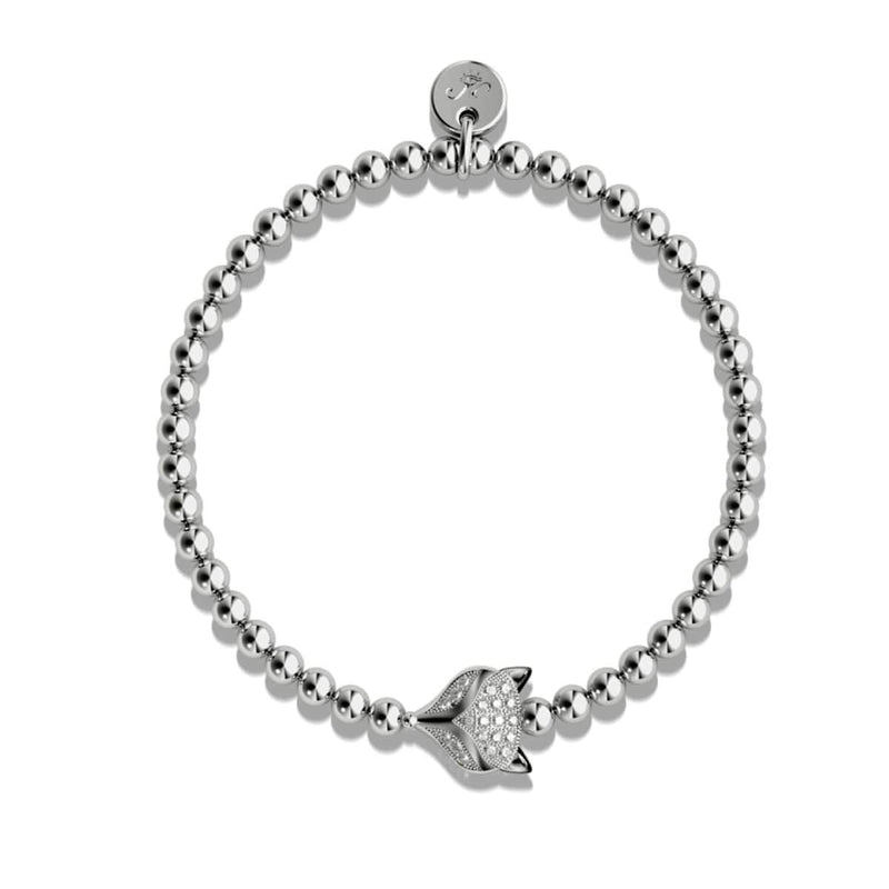 renarde | Argent | Bracelet Renard Cristal