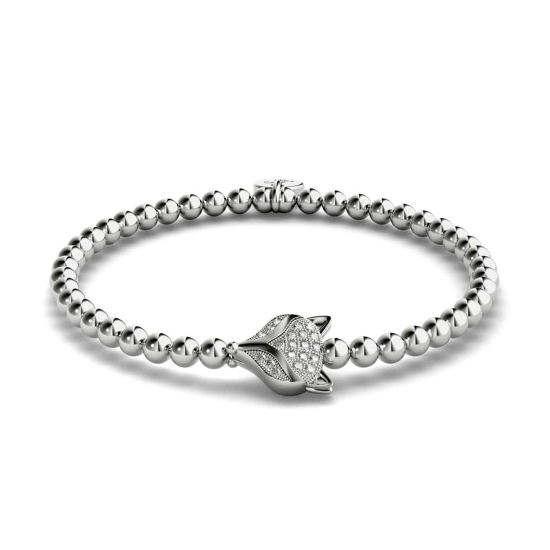 renarde | Argent | Bracelet Renard Cristal