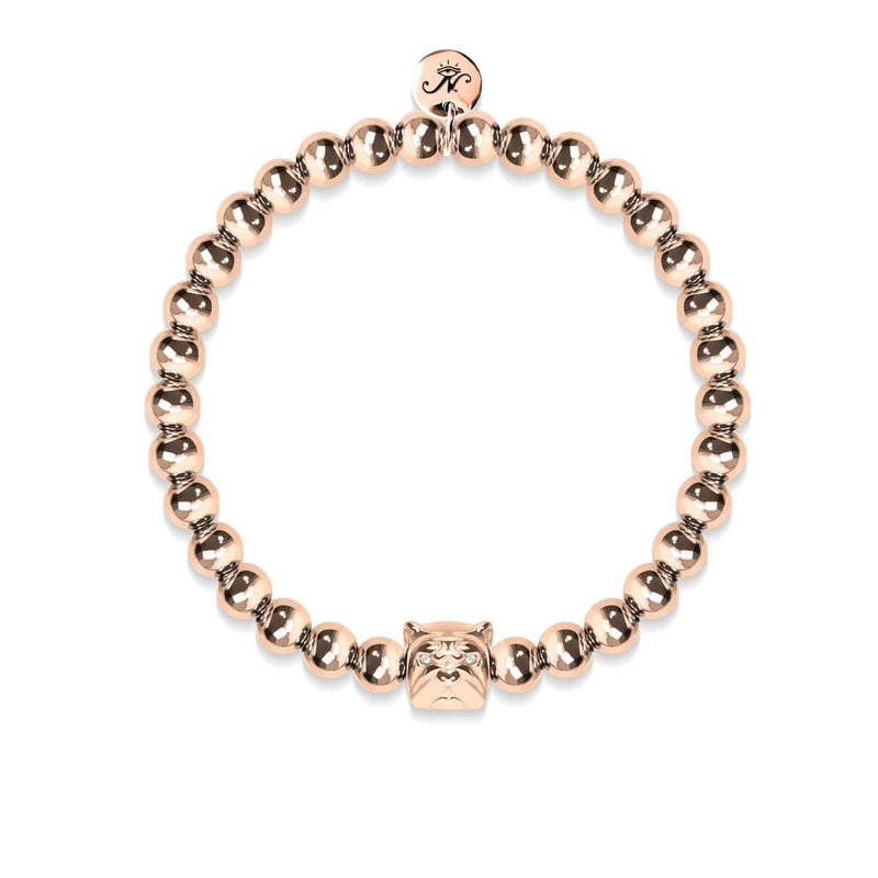 Meilleure amie | Or rose 18 carats | Chiot de cristal