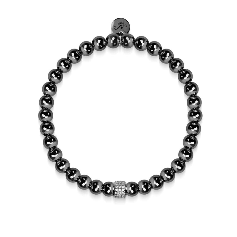Envoûtant | Acier Onyx | Bracelet Expression Pavé de Cristaux