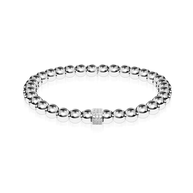 Mesmerizing | Silver | Crystal Pavé Expression Bracelet