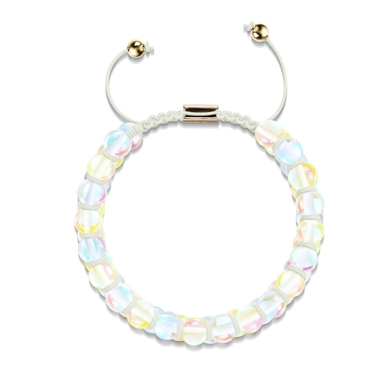 Sunburst x Rainbow Supernova | Or | Bracelet Verre Double Galaxie