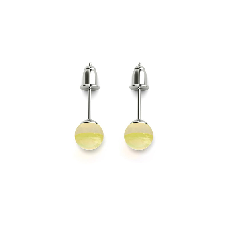 Coup de soleil | Argent sterling .925 | Boucles d'oreilles mini clous Galaxy Glass