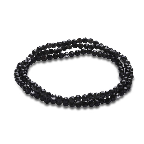 Obsidienne | Argent sterling .925 | Enveloppement de pierres précieuses