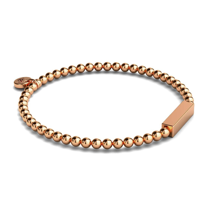 Or Rose | Bracelet barre dorée | mini