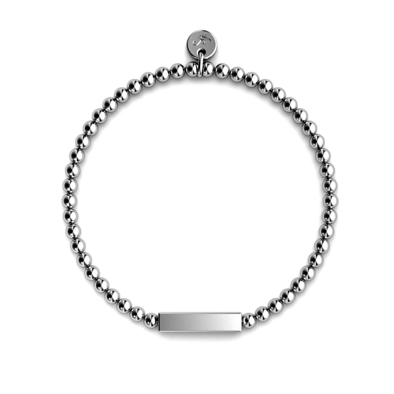 Argent | Bracelet barre dorée | mini