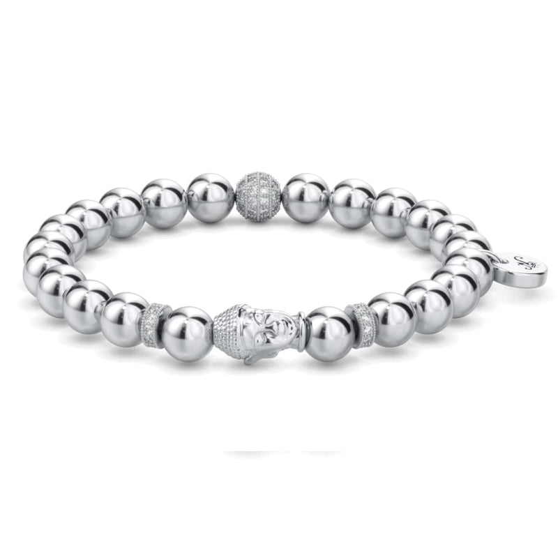 Argent | Bracelet Bouddha Doré