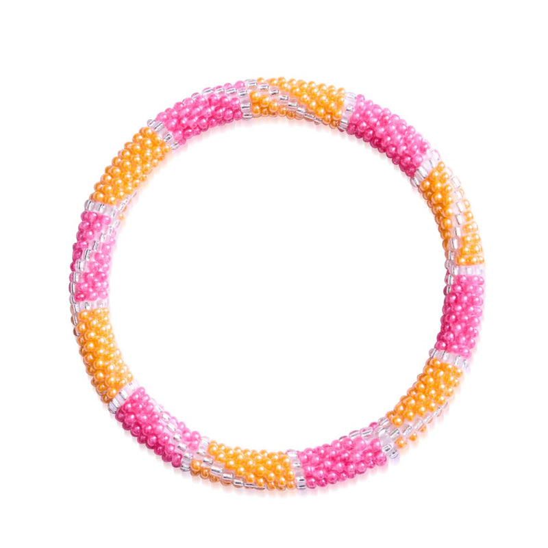 Menthe poivrée | Bracelet de perles de verre de l'Himalaya