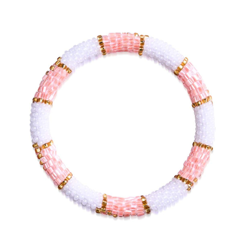 Snowbird | Bracelet de perles de verre de l'Himalaya