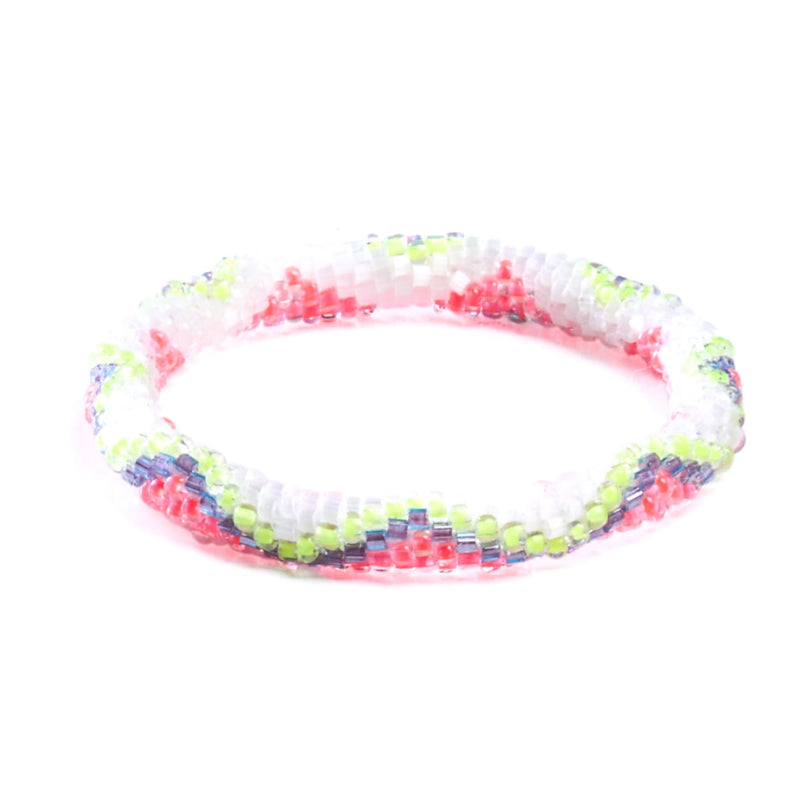 Watermelon Ice | Himalayan Glass Bead Bracelet
