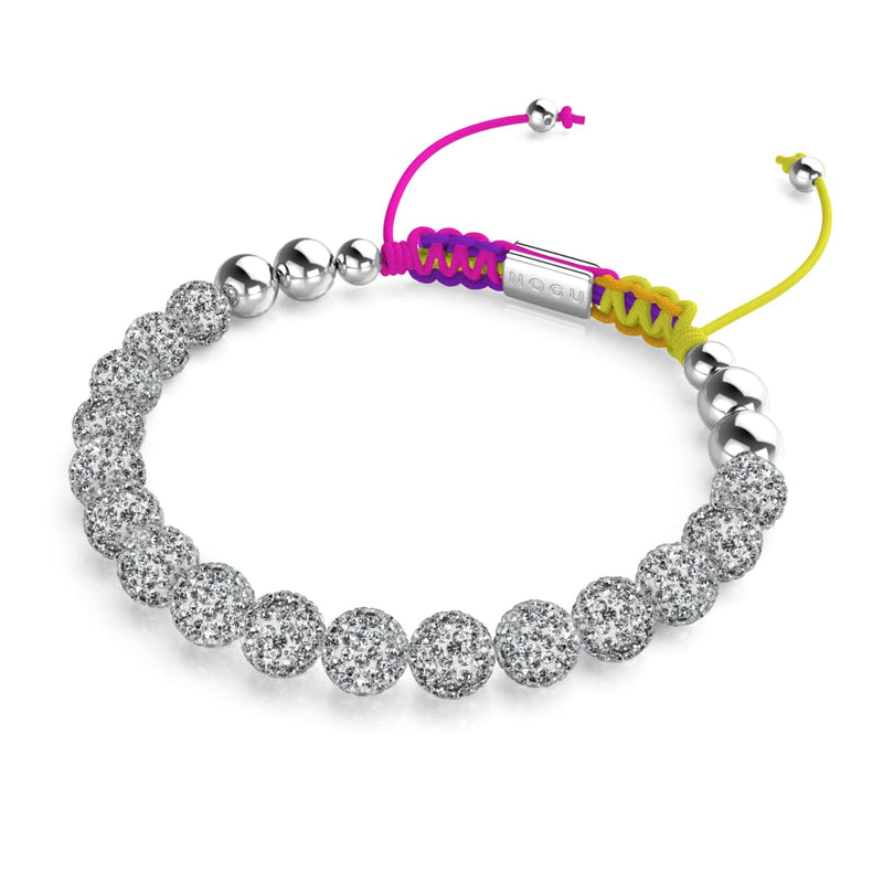Cristal blanc d'hiver | Argent x Spectre | Bracelet Kikiballa