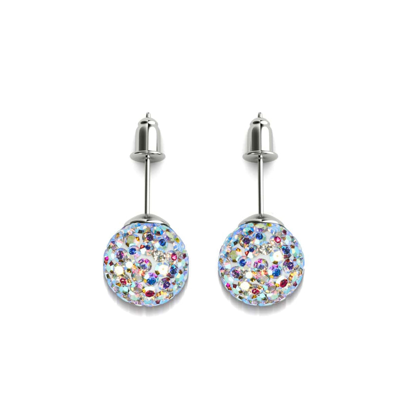 Cristal de confettis | Argent sterling .925 | Boucles d'oreilles Kikiballa
