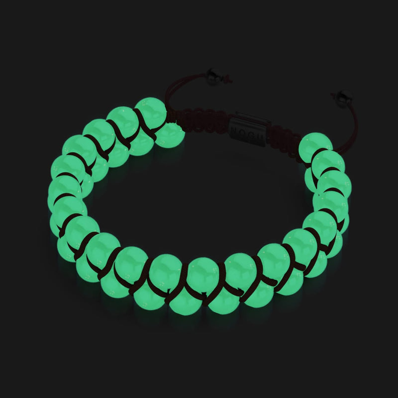 Corail | Céramique Lumos | Bracelet Vitalité Macramé