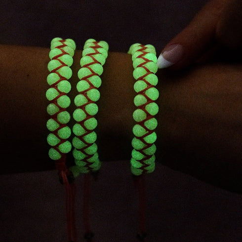 Coral | Lumos Ceramic | Vitality Macrame Bracelet